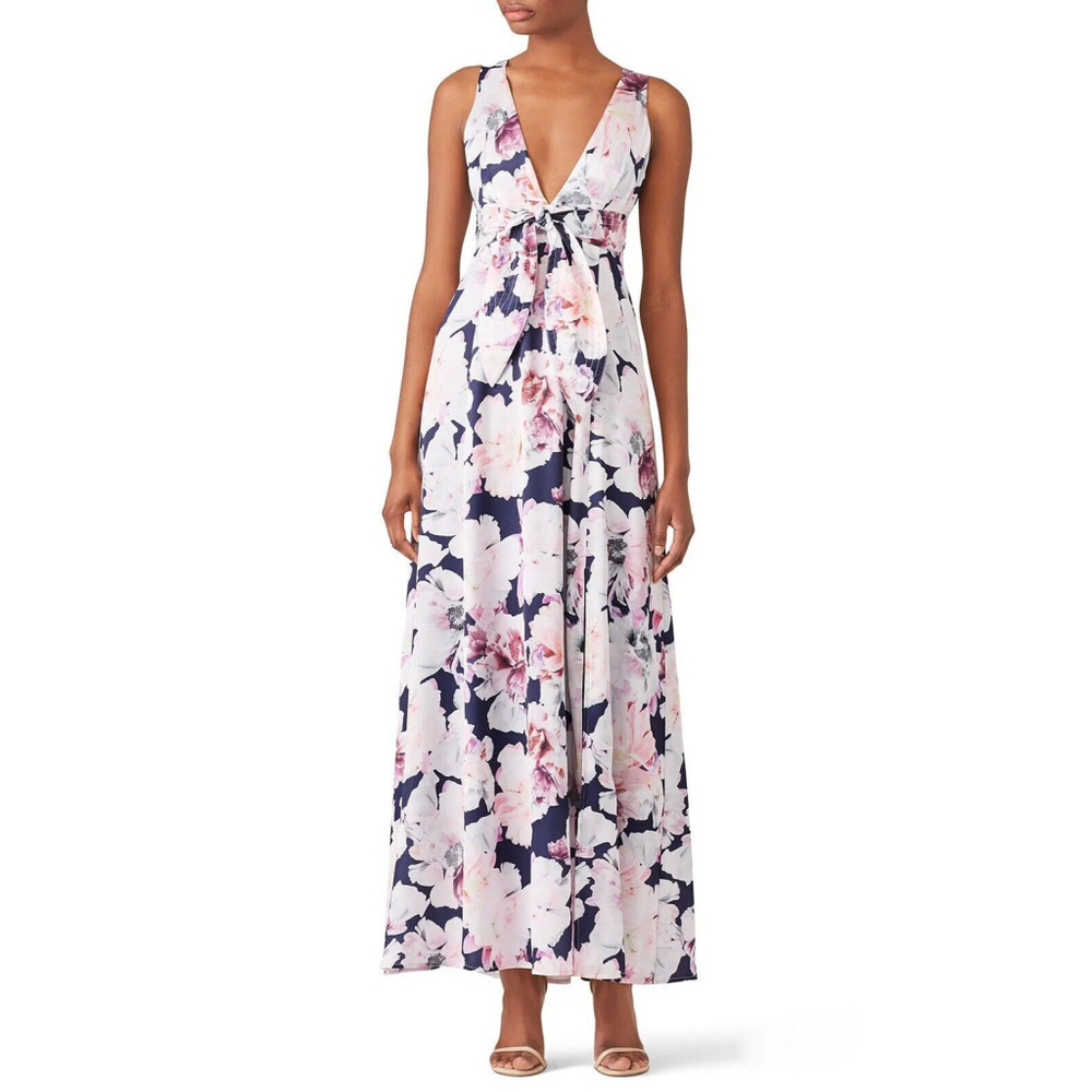 Cynthia Rowley Rent the Runway Rose Floral Aurora Maxi dress -‎ Size 4
